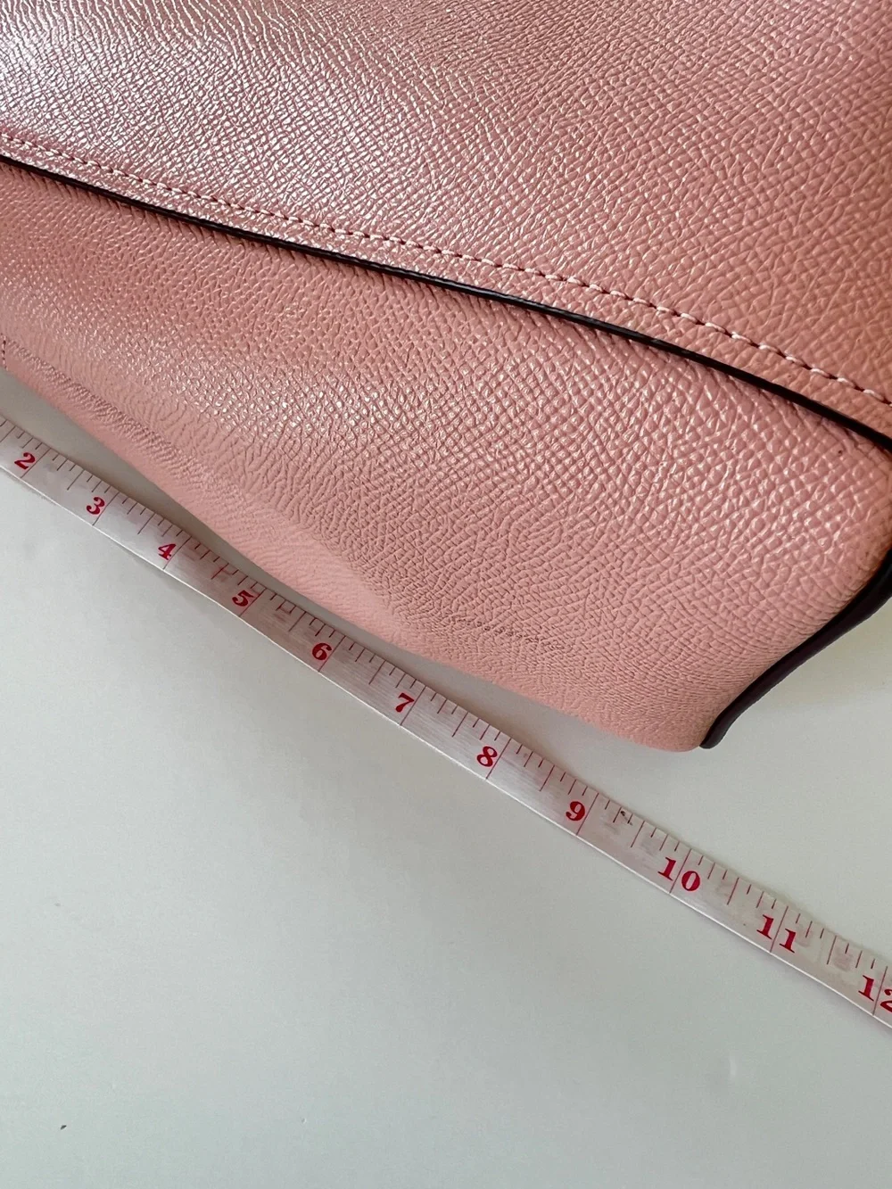 Coach Casey Blush Pink Cross Grain Structured Leather Tote F31474